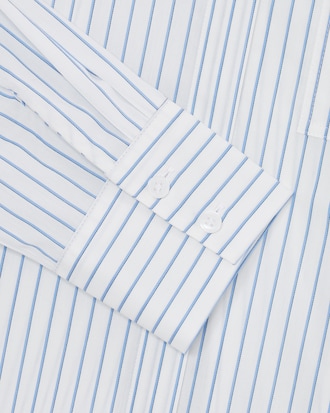 릴렉스핏 스트라이프 포플린 셔츠