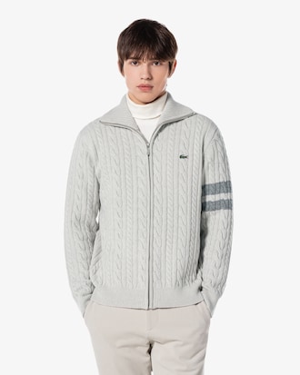 케이블 집업 가디건