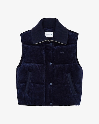 스웨터 카라 다운베스트