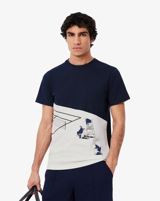 테니스 시즌 그래픽 반팔 티셔츠