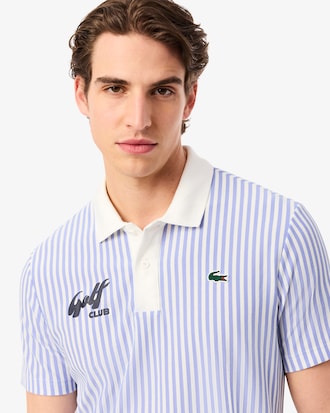 골프 스트라이프 그래픽 폴로 셔츠