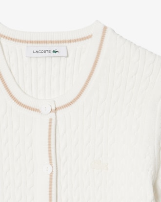 티핑 케이블 반팔 가디건