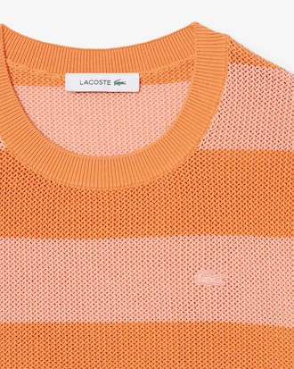 썸머 스트라이프 반팔 스웨터