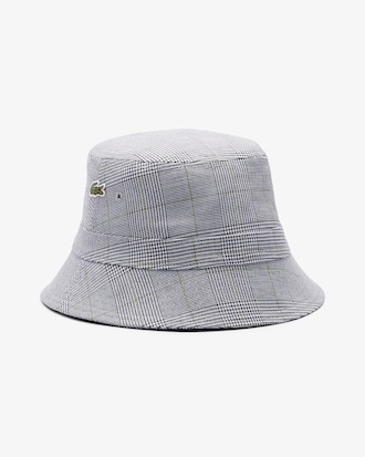 체크 코튼 트윌 버킷햇