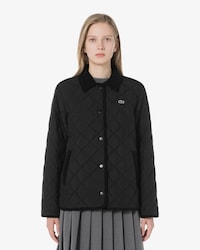 코듀로이카라 퀼팅 점퍼