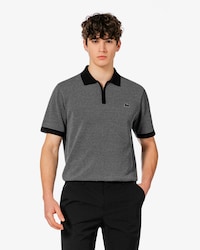 골프 투톤 반집업 스웨터