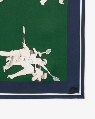 그래픽 실크 스카프