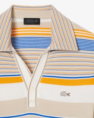 남성 헤비 피케 스트라이프 슬림 폴로