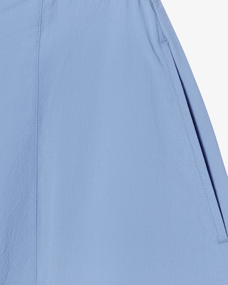 플레어 반팔 셔츠 드레스