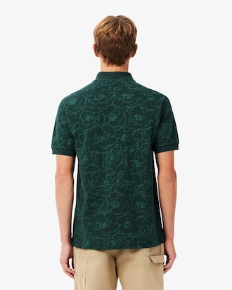 플라워 자카드 반팔 폴로