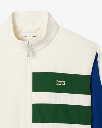 소매 배색 트랙 자켓