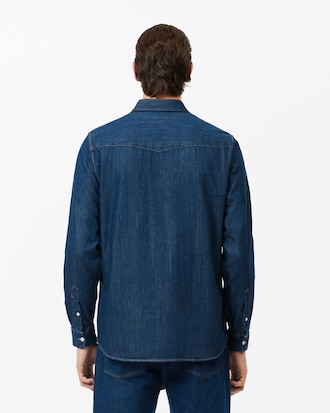 데님 셔츠 인디고