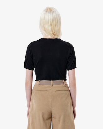 소프트 울 반팔 스웨터