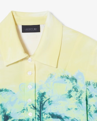 반팔 골지 칼라 셔츠