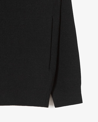 립조직 카라 집업 가디건