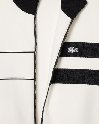 배색 텍스쳐 패널 매치 트랙 자켓