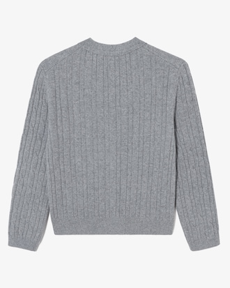 케이블 브이넥 가디건