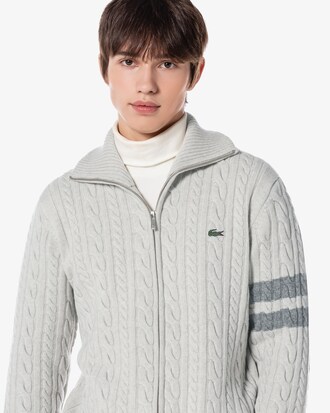 케이블 집업 가디건