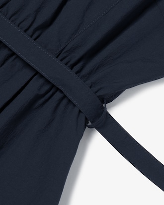 플레어 반팔 셔츠 드레스