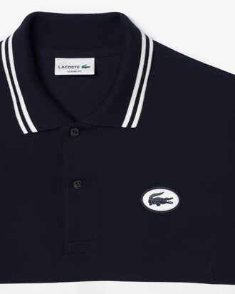 배색 팁핑 & 퍼프 뱃지 매치 폴로