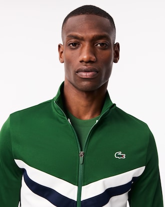 블록형 테니스 스웻 점퍼