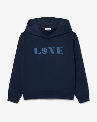 키즈 LOVE 그래픽 후드 스웻셔츠