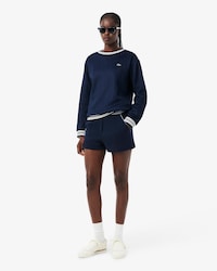 MIF 스트라이프 벨티드 쇼츠