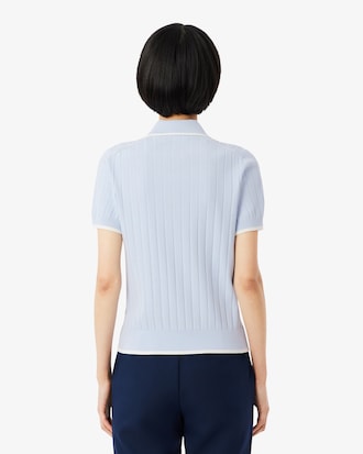 골프 텍스쳐 반팔 폴로 스웨터