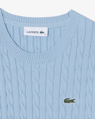 케이블 반팔 크루넥 풀오버