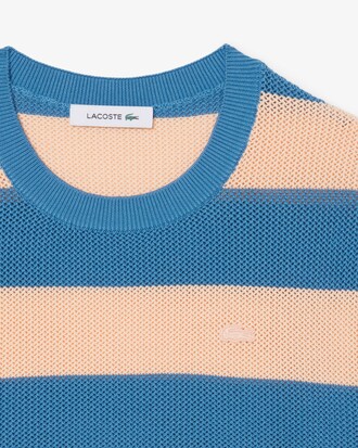 썸머 스트라이프 반팔 스웨터