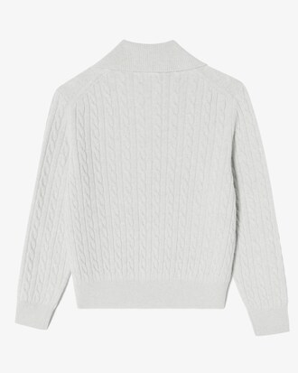 케이블 하프짚업 스웨터