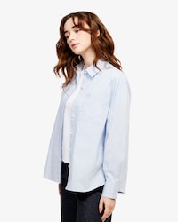 릴렉스핏 스트라이프 포플린 셔츠