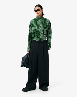 라이트 울 와이드 테일러드 팬츠