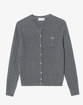 케이블 크루넥 가디건