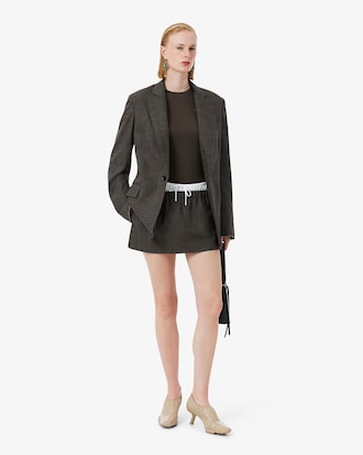 여성 테일러링 스포츠 미니 스커트