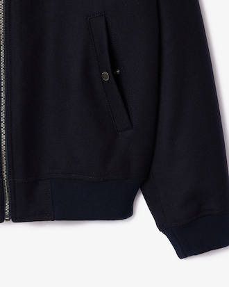 울 블렌드 에비에이터 자켓