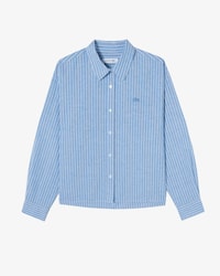 코튼 린넨 크롭 셔츠