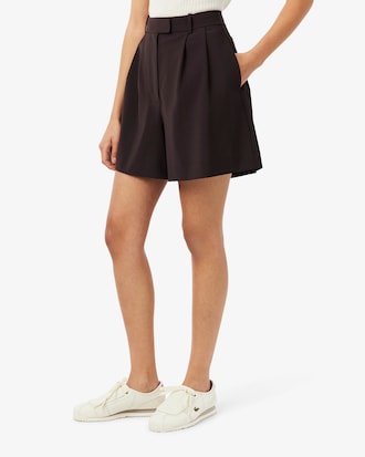 울 블렌드 버뮤다 팬츠