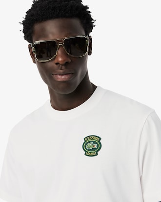 라코스테 뱃지 반팔 티셔츠