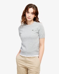 베이직 크루넥 반팔 스웨터