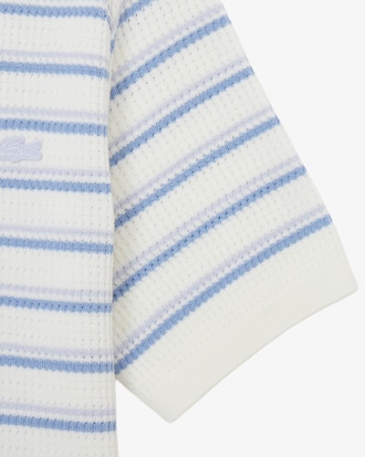 스트라이프 스웨터 폴로 셔츠