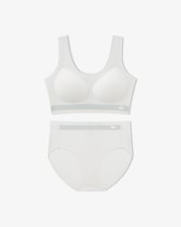 퓨징 배색 브라 팬티 세트