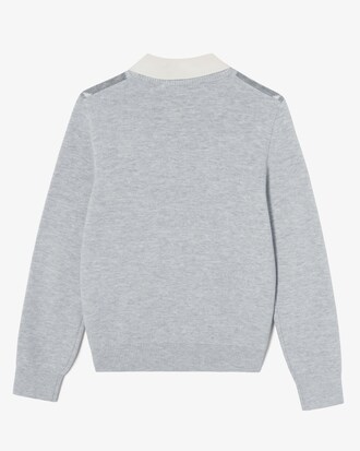 카라 탈부착 크루넥 스웨터