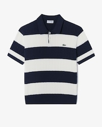 케이블 반팔 스웨터 폴로 셔츠