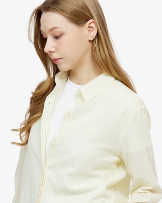 시어 코튼 스트라이프 셔츠