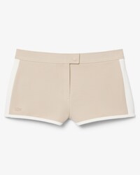 여성 샤이니 인터록 테니스 미니 숏츠