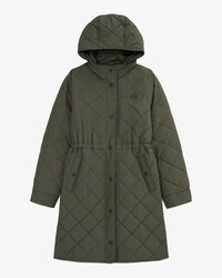 후디 퀼팅 롱점퍼