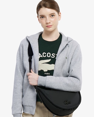 시그니처 테크니컬 피케 후드 집업