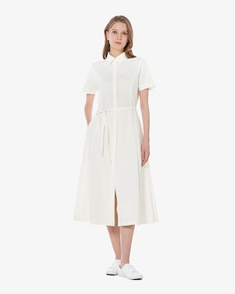 린넨 반팔 셔츠 드레스