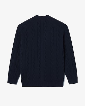 케이블 V넥 가디건